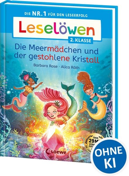 Produktbild: Lesel&ouml;wen 2. Klasse - Die Meerm&auml;dchen und der gestohlene Kristall