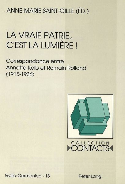 Produktbild: La vraie patrie, c'est la lumi&egrave;re&iquest;