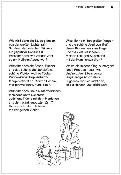 Produktbild: Die sch&ouml;nsten Herbst- und Winterlieder mit allen bekannten Weihnachtslieder - Das Liederbuch