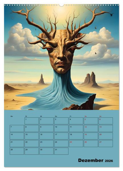 Produktbild: Surreale Fantasiewelten (hochwertiger Premium Wandkalender 2026 DIN A2 hoch), Kunstdruck in Hochglanz