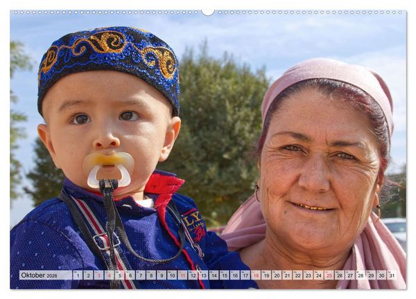 Produktbild: Menschen in Usbekistan (hochwertiger Premium Wandkalender 2026 DIN A2 quer), Kunstdruck in Hochglanz