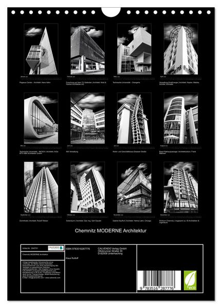 Produktbild: Chemnitz MODERNE Architektur (Wandkalender 2026 DIN A4 hoch), CALVENDO Monatskalender