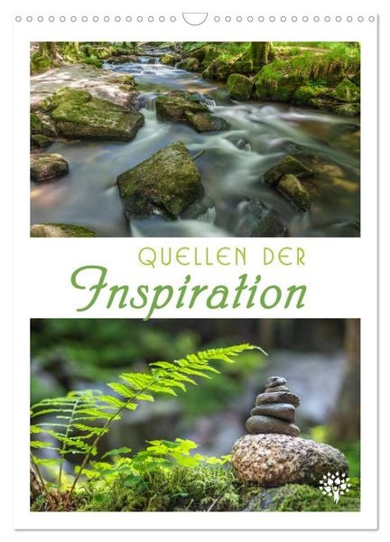 Produktbild: Quellen der Inspiration (Wandkalender 2026 DIN A3 hoch), CALVENDO Monatskalender
