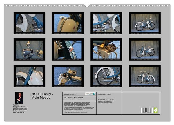 Produktbild: NSU Quickly - Mein Moped (Wandkalender 2026 DIN A2 quer), CALVENDO Monatskalender