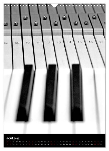 Produktbild: Au son du piano (Calendrier mural 2026 DIN A3 horizontal), CALVENDO calendrier mensuel