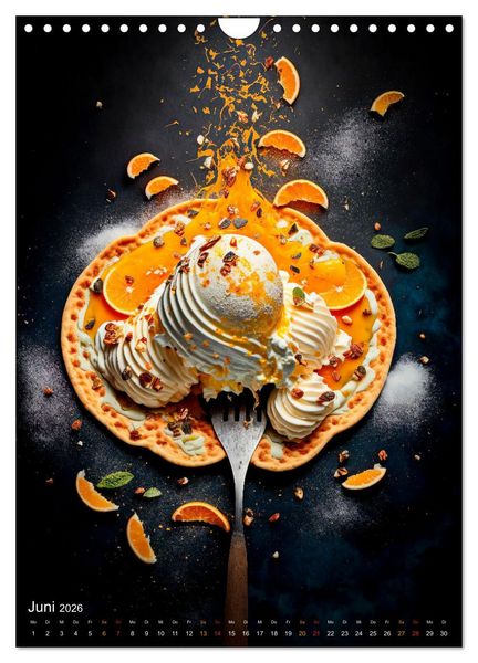 Produktbild: Desserts - S&uuml;&szlig;e K&ouml;stlichkeiten zum Dahinschmelzen (Wandkalender 2026 DIN A4 hoch), CALVENDO Monatskalender