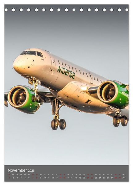 Produktbild: Flugzeuge aus aller Welt (Tischkalender 2026 DIN A5 hoch), CALVENDO Monatskalender
