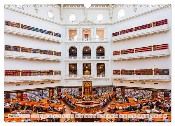 Produktbild: Melbourne Impressionen (Wandkalender 2026 DIN A3 quer), CALVENDO Monatskalender