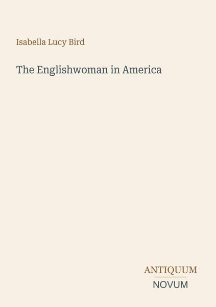 Produktbild: The Englishwoman in America