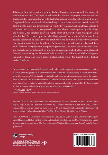 Produktbild: Pillars in the History of Biblical Interpretation, Volume 1