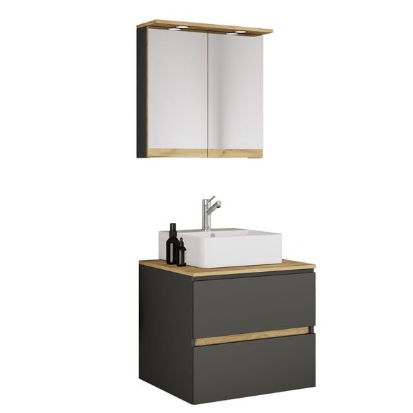 Produktbild: 3 tlg. Badm&ouml;bel-Set mit Waschbecken Cosila-A 61 cm