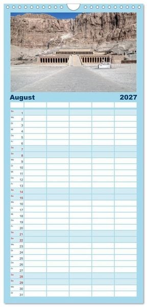 Produktbild: Familienplaner 2027 - &Auml;gypten mit 5 Spalten (Wandkalender, 21 x 45 cm) CALVENDO