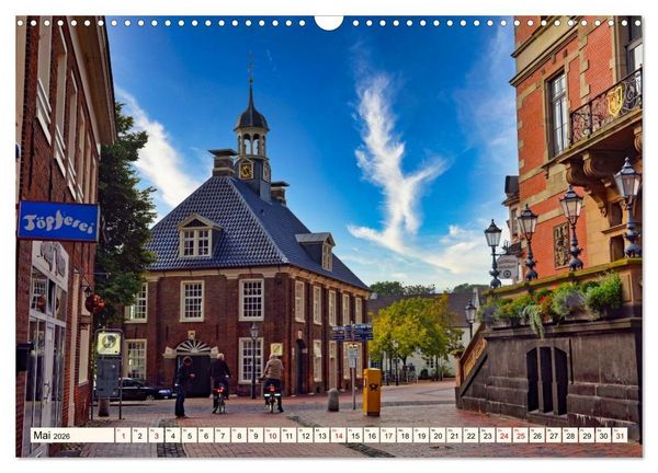 Produktbild: Charmante Stadt - LEER (Wandkalender 2026 DIN A3 quer), CALVENDO Monatskalender