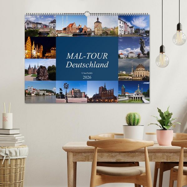 Produktbild: MAL-TOUR Deutschland (Wandkalender 2026 DIN A2 quer), CALVENDO Monatskalender