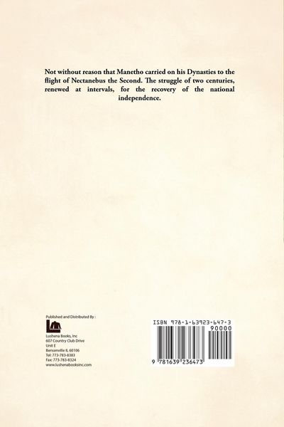 Produktbild: Ancient Egypt Under the Pharaohs Volume 1 of 2