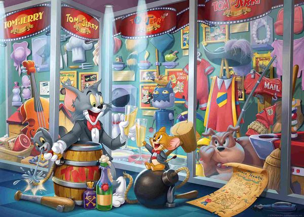 Produktbild: Erwachsenenpuzzle 1000 Teile - Tom & Jerry - Ruhmeshalle von Tom & Jerry