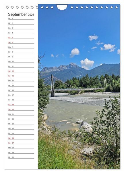 Produktbild: Auf dem Lechradweg - Zwischen Formarinsee und Landsberg am Lech (Wandkalender 2026 DIN A4 hoch), CALVENDO Monatskalender