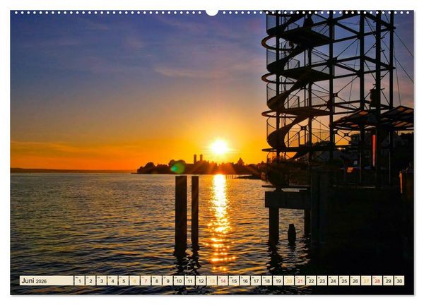 Produktbild: Bodensee - "Die D&ouml;rfer sind wie ein Garten ..." (Rainer Maria Rilke) (Wandkalender 2026 DIN A2 quer), CALVENDO Monatskalender