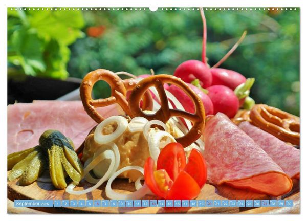 Produktbild: Brotzeit. Z&uuml;nftige Schmankerl der bayerischen Kultur (hochwertiger Premium Wandkalender 2026 DIN A2 quer), Kunstdruck in Hochglanz