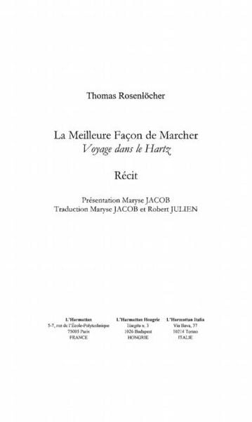Produktbild: Meilleure facon de marcher La