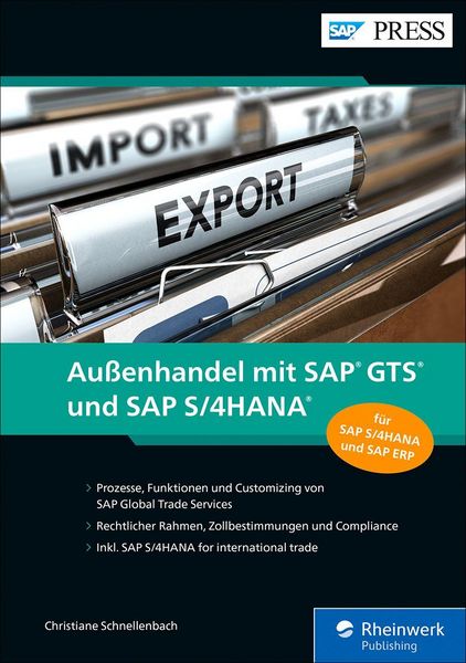 Produktbild: Au&szlig;enhandel mit SAP GTS und SAP S/4HANA