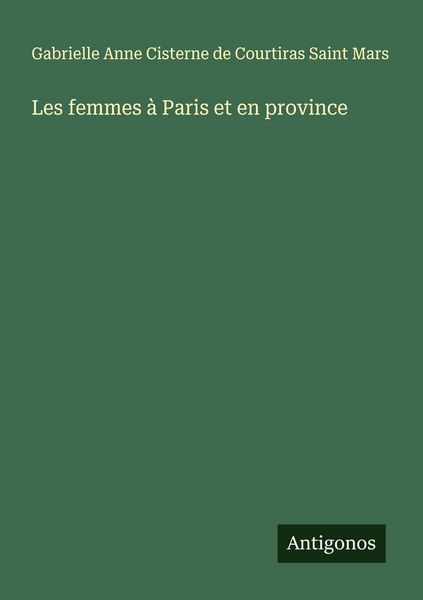 Produktbild: Les femmes &agrave; Paris et en province