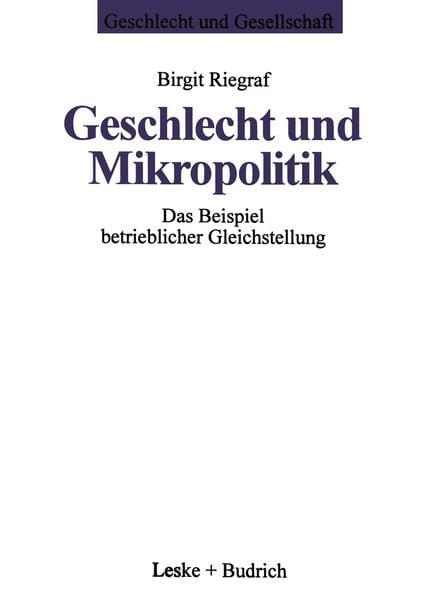 Produktbild: Geschlecht und Mikropolitik