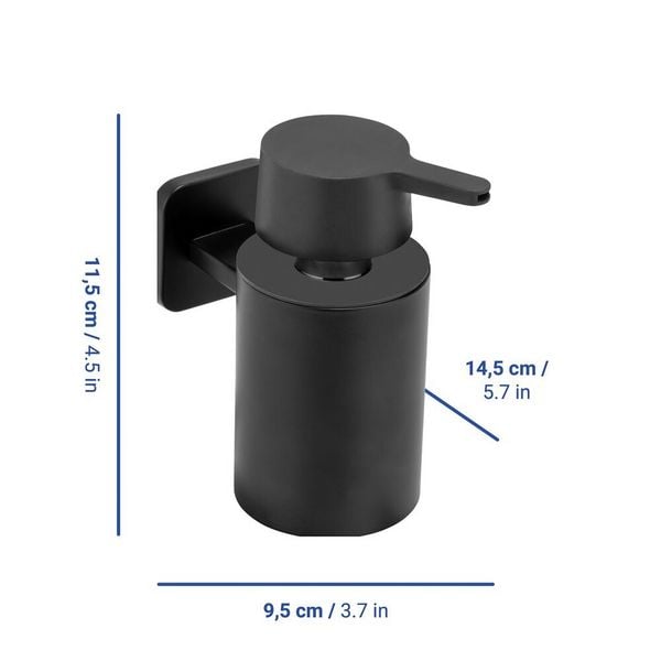 Produktbild: Turbo-Loc&reg; Seifenspender Mod. Porto Black, Befestigen ohne Bohren