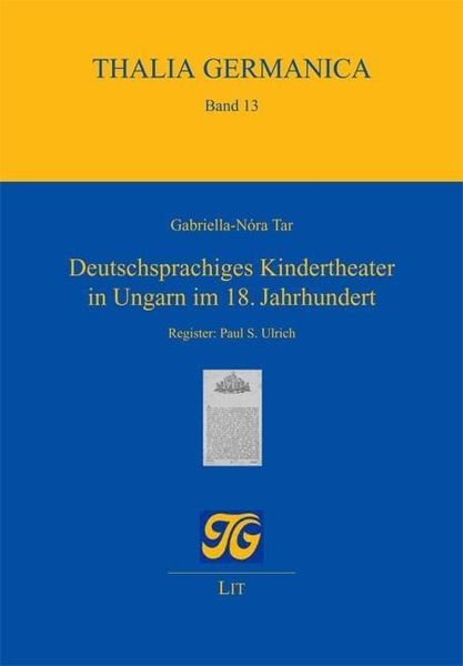 Produktbild: Tar, G: Deutschsprachiges Kindertheater in Ungarn