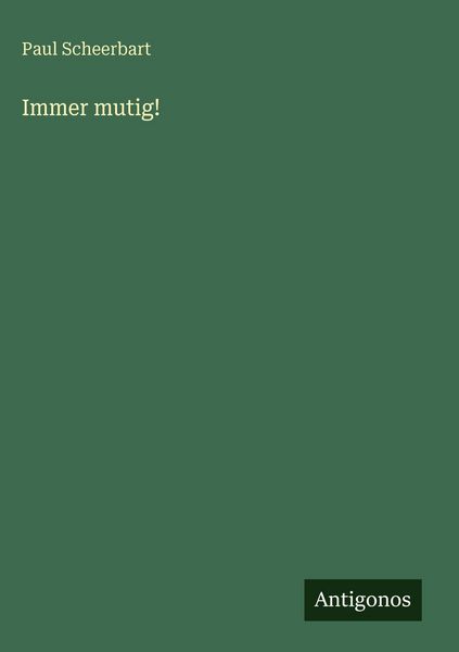 Produktbild: Immer mutig!