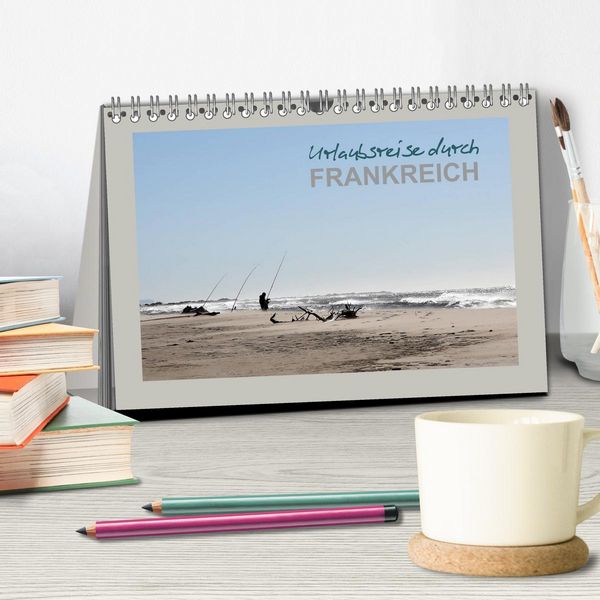 Produktbild: Urlaubsreise durch Frankreich (Tischkalender 2026 DIN A5 quer), CALVENDO Monatskalender