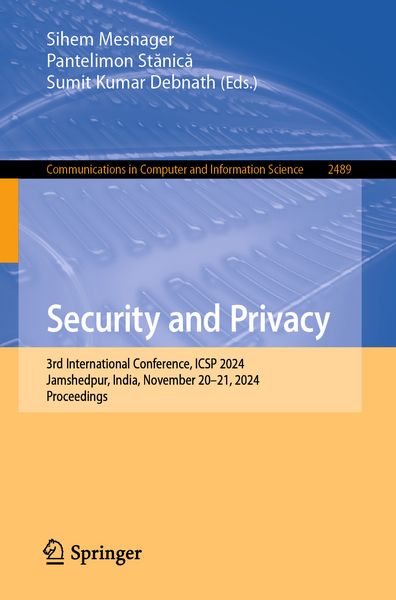 Produktbild: Security and Privacy