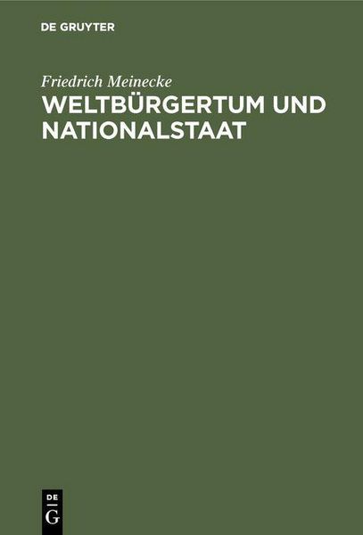 Produktbild: Weltb&uuml;rgertum und Nationalstaat