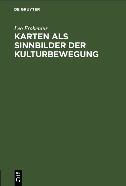 Produktbild: Karten als Sinnbilder der Kulturbewegung