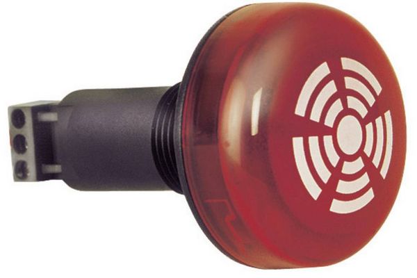 Produktbild: Werma Signaltechnik Kombi-Signalgeber LED 150.100.55 Rot Dauerlicht 24 V/DC 80 dB