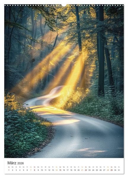 Produktbild: Mystische Pfade (hochwertiger Premium Wandkalender 2026 DIN A2 hoch), Kunstdruck in Hochglanz