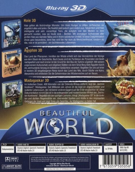 Produktbild: Beautiful World in 3D - Vol. 1 [3 BR3Ds]