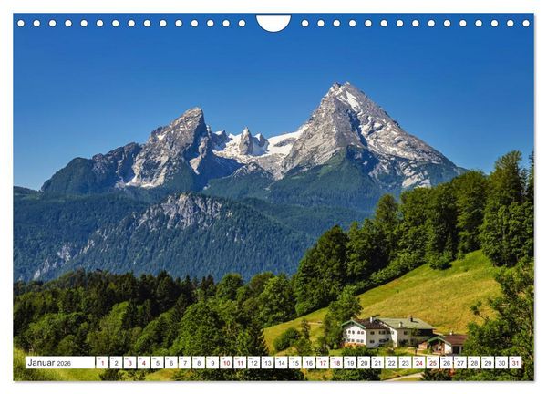 Produktbild: Bayern - Seen, Berge, Landschaft (Wandkalender 2026 DIN A4 quer), CALVENDO Monatskalender