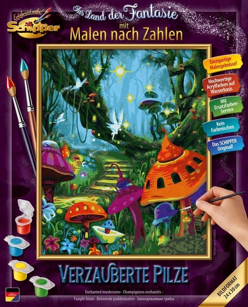Schipper Malen nach Zahlen - Verzauberte Pilze