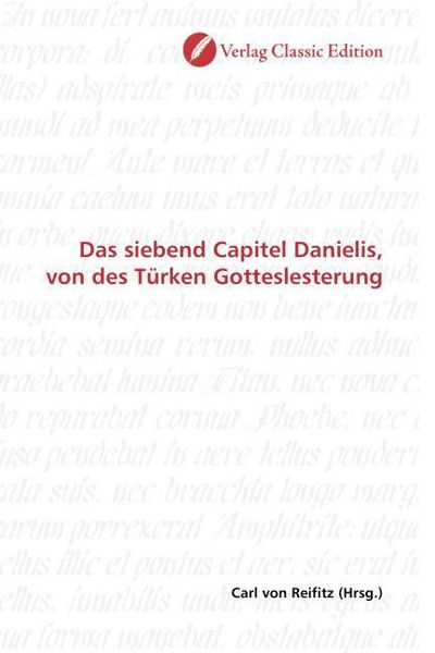 Produktbild: Das siebend Capitel Danielis, von des T&uuml;rken Gotteslesterung