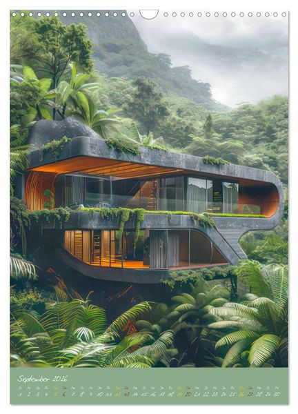 Produktbild: Dschungelbehausungen - Traumhaft exotisch (Wandkalender 2026 DIN A3 hoch), CALVENDO Monatskalender