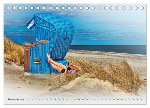 Produktbild: Strandvergn&uuml;gen - an Nordsee und Ostsee (Tischkalender 2026 DIN A5 quer), CALVENDO Monatskalender