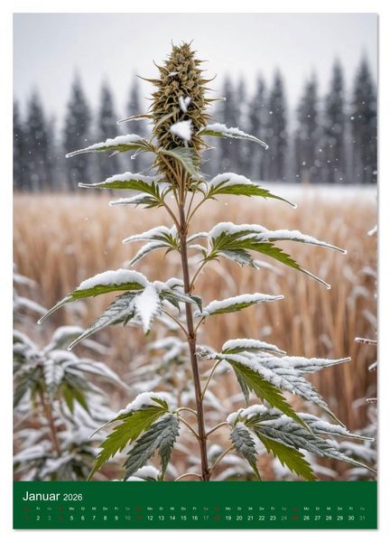 Produktbild: Grow your Year - Der Cannabis Kalender f&uuml;r Fans und Grower (Wandkalender 2026 DIN A3 hoch), CALVENDO Monatskalender