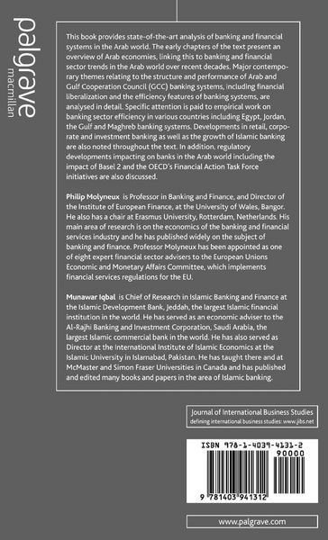 Produktbild: Banking and Financial Systems in the Arab World