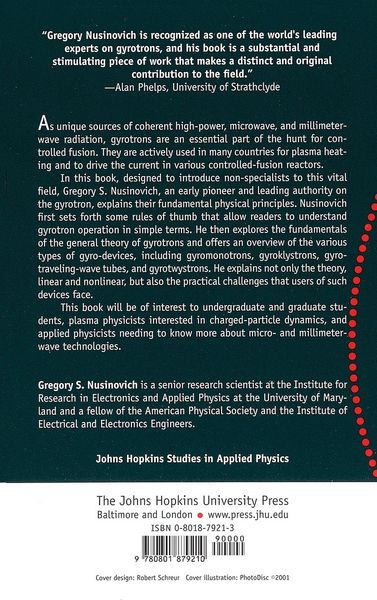 Produktbild: Introduction to the Physics of Gyrotrons