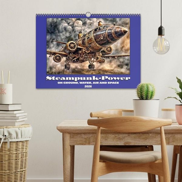 Produktbild: Steampunk power on ground, water, air and space (Wall Calendar 2026 DIN A3 landscape), CALVENDO 12 Month Wall Calendar