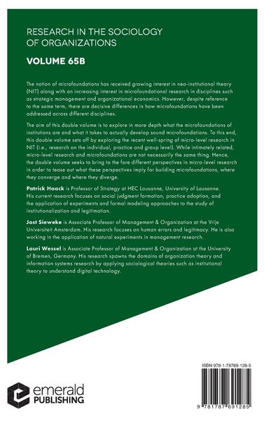 Produktbild: Microfoundations of Institutions