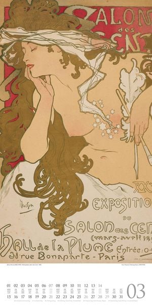 Produktbild: Alfons Mucha Kalender 2027