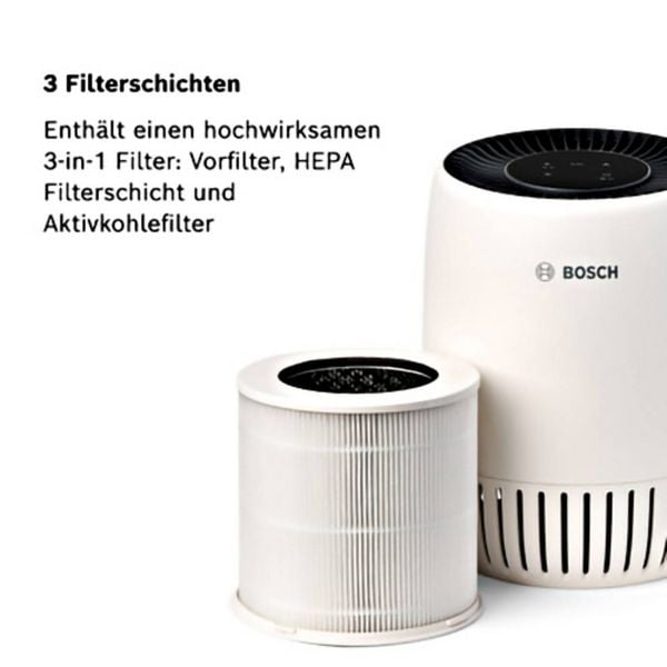 Produktbild: Bosch Home Comfort 7733703696 Air 1000 Luftreiniger 23m&sup2; Wei&szlig;