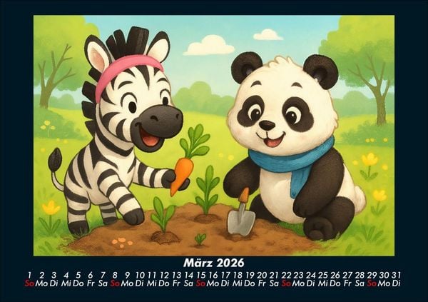 Produktbild: Zara & Pippin - Beste Freunde f&uuml;rs Jahr 2026 Fotokalender DIN A5